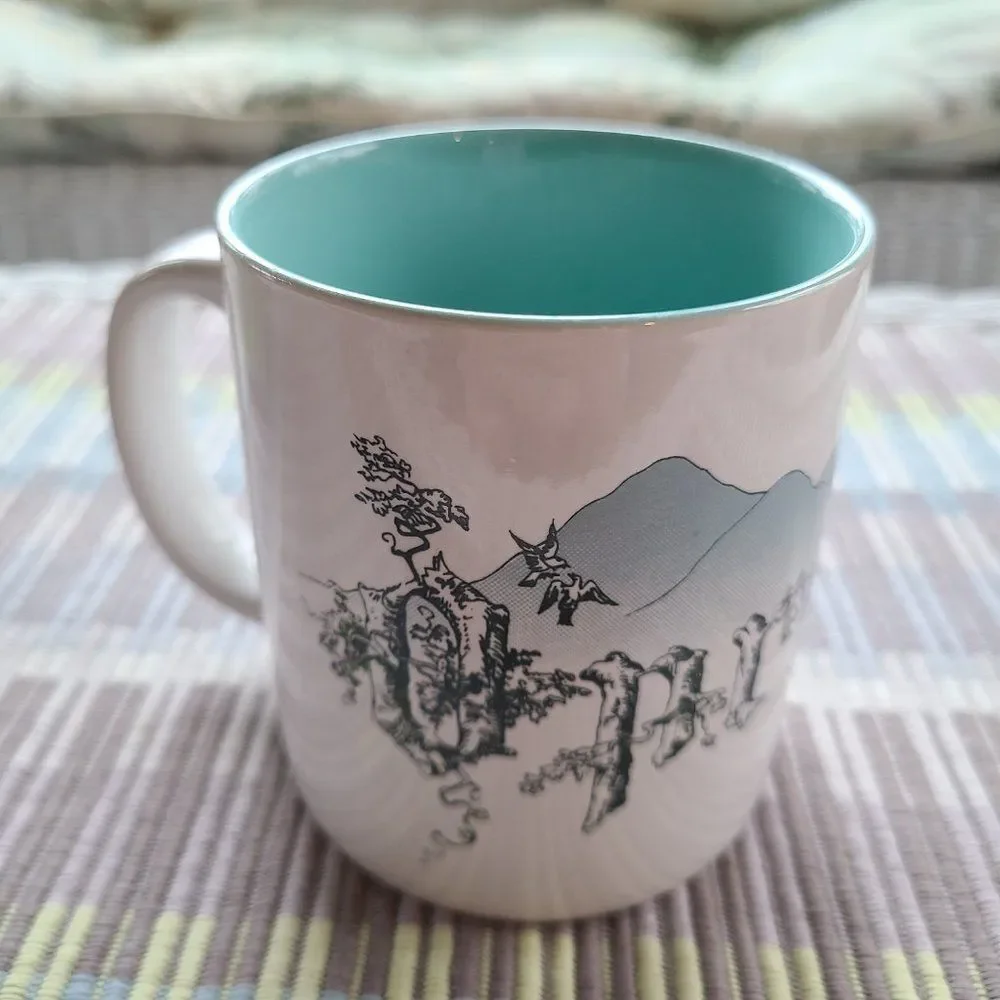 Vintage Opryland Coffee Mug Nashville, Tennessee TN Great Smoky Mountains Trees